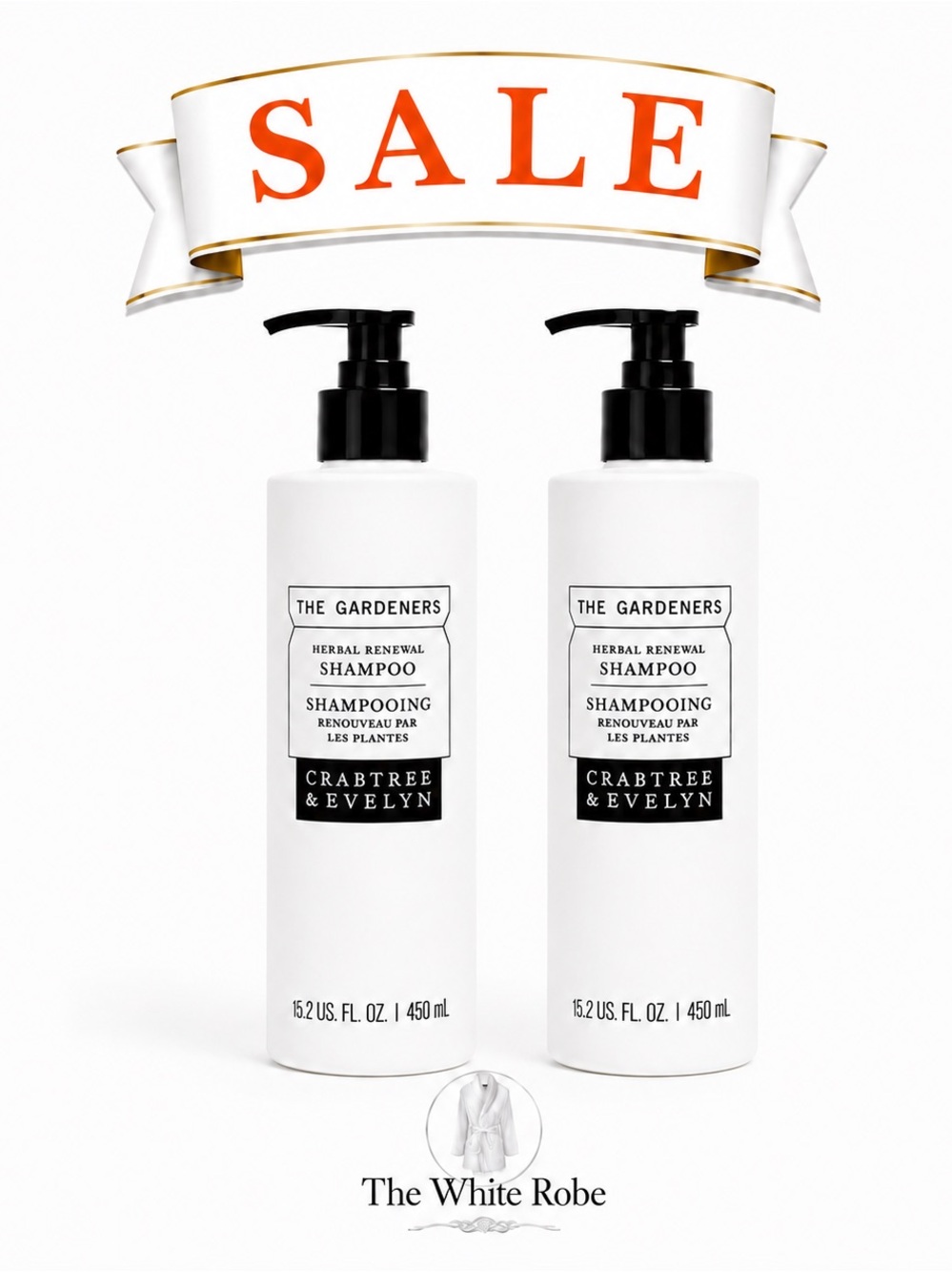 (2 PACK) SHAMPOO “The GARDENERS” by CRABTREE & EVELYN 15.2 fl.oz